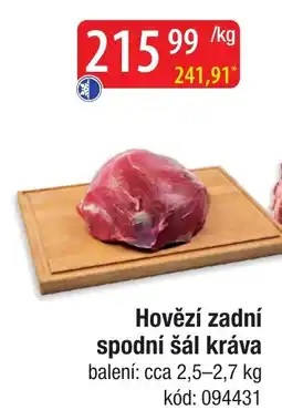 Qanto Hovězí zadní spodní šál kráva nabídka