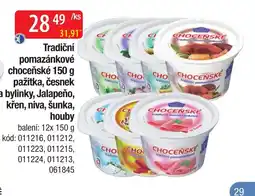 Qanto Chocenske tradiční pomazánkové nabídka