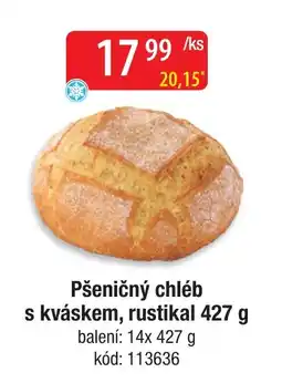 Qanto Pšeničný chléb s kváskem, rustikal nabídka