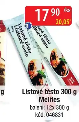 Qanto Melites listové těsto nabídka