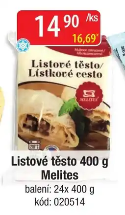 Qanto Melites listové těsto nabídka