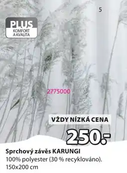 JYSK Karungi sprchový závěs nabídka