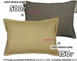 JYSK Povlak na polštář KUBJELLE nabídka
