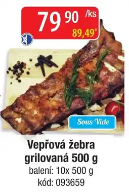 Qanto Sous Vide Vepřová žebra grilovaná nabídka