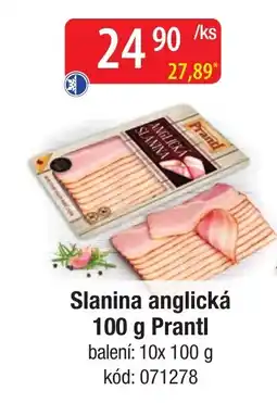 Qanto Prantl slanina anglická nabídka