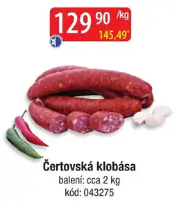 Qanto Čertovská klobása nabídka