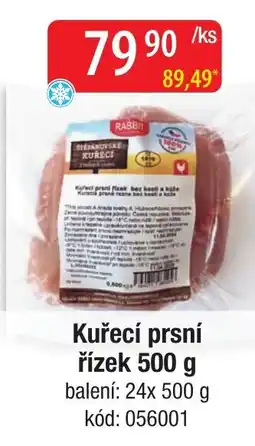Qanto Rabbi kuřecí prsní řízek nabídka