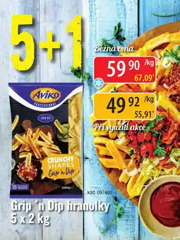 Qanto Aviko Grip 'n Dip hranolky nabídka