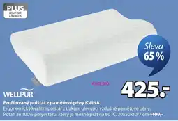 JYSK Wellpur profilovaný polštář z paměťové pěny kvina nabídka