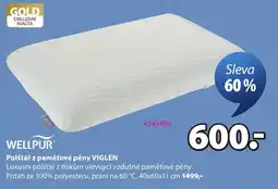 JYSK Wellpur polštář z paměťové pěny viglen nabídka