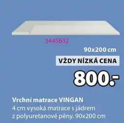 JYSK Vingan vrchní matrace nabídka