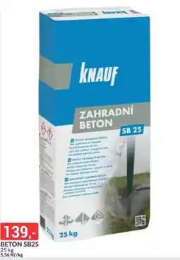 Baumax Knauf zahradní beton sb25 nabídka