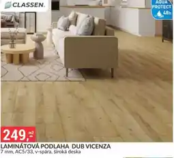 Baumax Classen laminátová podlaha dub vicenza nabídka