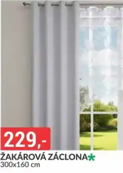 Baumax Žakárová záclona nabídka