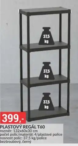 Baumax Plastový regál t60 nabídka