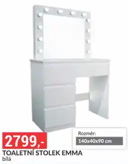 Baumax Emma toaletní stolek bílá nabídka