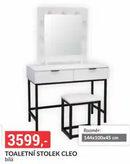 Baumax Cleo toaletní stolek bílá nabídka