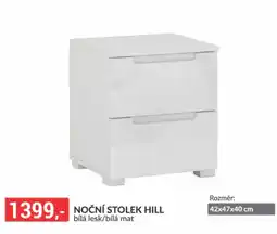 Baumax Hill noční stolek nabídka