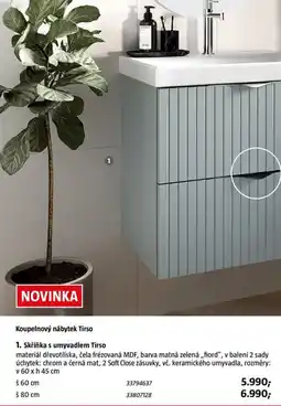 Bauhaus Skříňka s umyvadlem Tirso nabídka