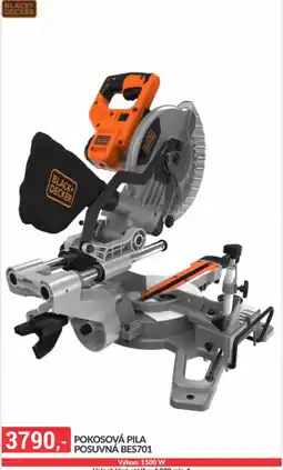 Baumax Black+Decker pokosová pila posuvná bes701 nabídka