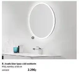 Bauhaus Silver space zrcadlo s led osvětlením nabídka