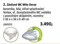Bauhaus Mito Desse závěsné WC nabídka