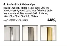 Bauhaus Vigo sprchový kout Walk-In nabídka