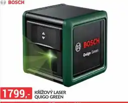 Baumax Bosch křížový laser quigo green nabídka