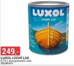 Baumax Luxol lodní lak nabídka
