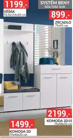 Baumax Systém Beny bílá/bílá lesk nabídka