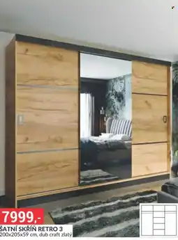 Baumax Šatní skříň retro 3 nabídka