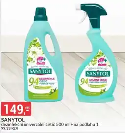 Baumax Sanytol dezinfekční univerzální čistící nabídka