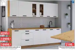 Baumax Mat kuchyňská linka luna 260 cm nabídka