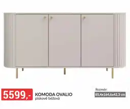 Baumax Komoda Ovalio pískově béžová nabídka