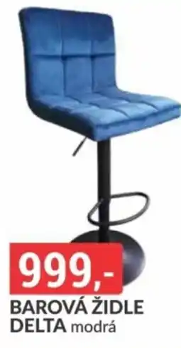 Baumax Delta barová židle modrá nabídka