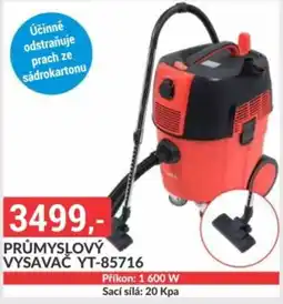 Baumax Průmyslový vysavač yt-85716 nabídka