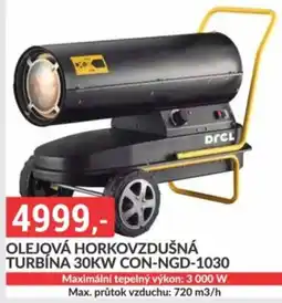 Baumax Drel olejová horkovzdušná turbína 30kw con-ngd-1030 nabídka