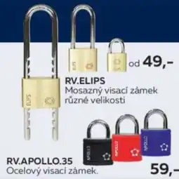 Baumax RV.ELIPS mosazny visaci zamek nabídka