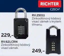 Baumax Richter zinkoslitinový kódový visací zámek s krytem třmenu nabídka