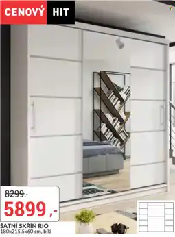 Baumax Rio šatní skříň nabídka