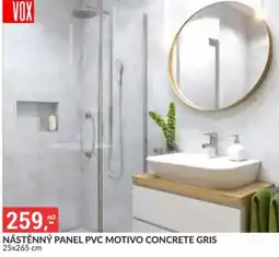 Baumax Vox nástěnný panel pvc motivo concrete gris nabídka