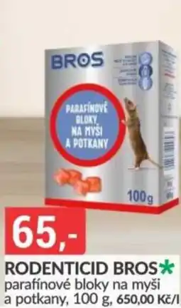Baumax Bros Rodenticid parafínové bloky na myši a potkany nabídka