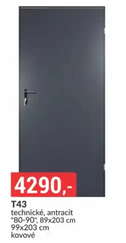 Baumax T43 technické, antracit nabídka