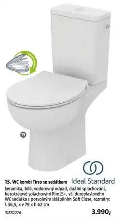 Bauhaus Ideal Standard WC kombi Tirso se sedátkem nabídka