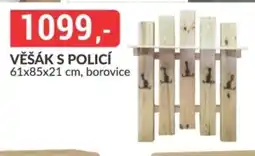 Baumax Věšák s policí nabídka