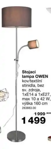 Sconto Stojací lampa Owen nabídka