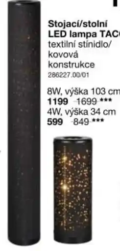 Sconto Stojací/stolní LED lampa taco nabídka