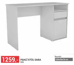 Baumax Psací stůl sara bílá nabídka
