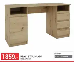 Baumax Psací stůl hugo dub artisan nabídka