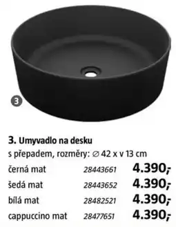 Bauhaus Umyvadlo na desku nabídka